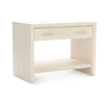 Malibu 1-Drawer Side Table - Matte White
