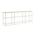 Vienna Low Bookcase - Large Polished Stainless Steel