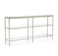 Vienna Low Bookcase - Medium Polished Stainless Steel