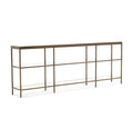 Vienna Low Bookcase - Large Antique Brass