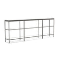 Vienna Low Bookcase - Large Pewter