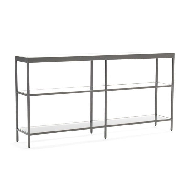 Vienna Low Bookcase - Medium Pewter