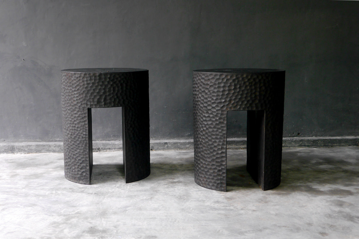 Hand Carved Gambelina Stool