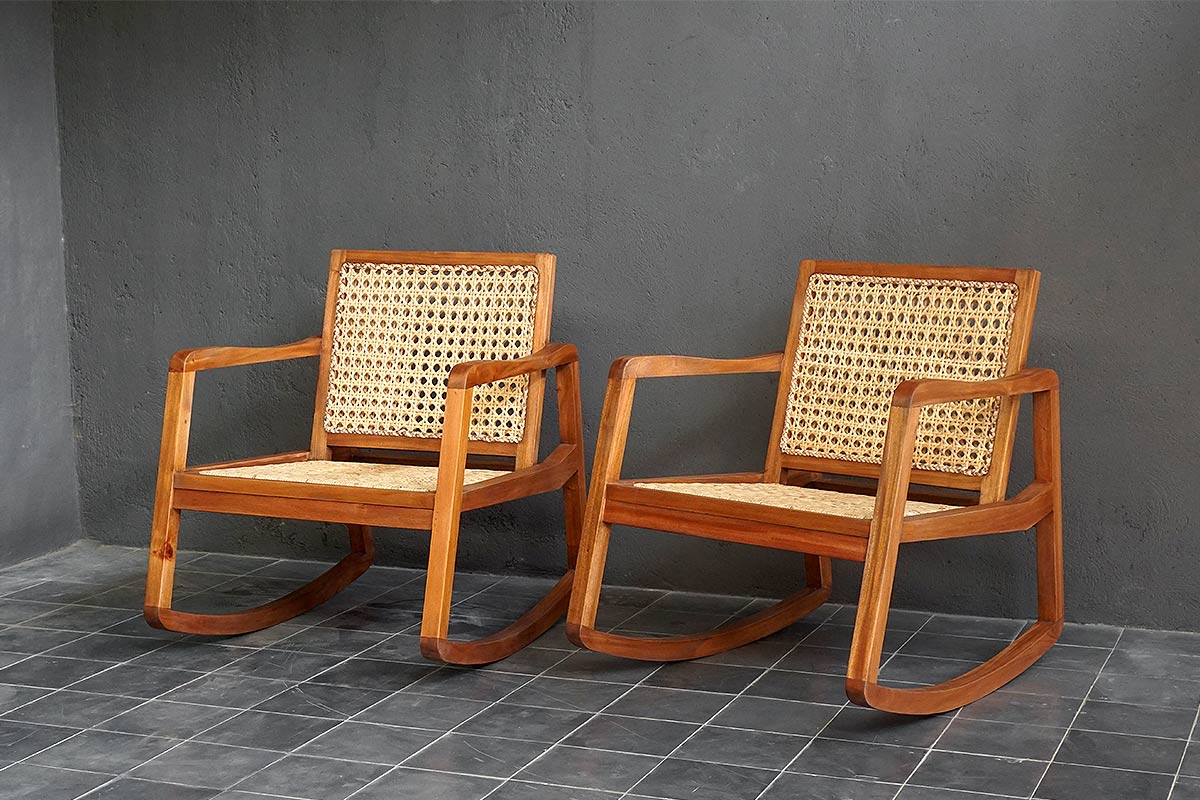 Gany Rattan Rocking Chair