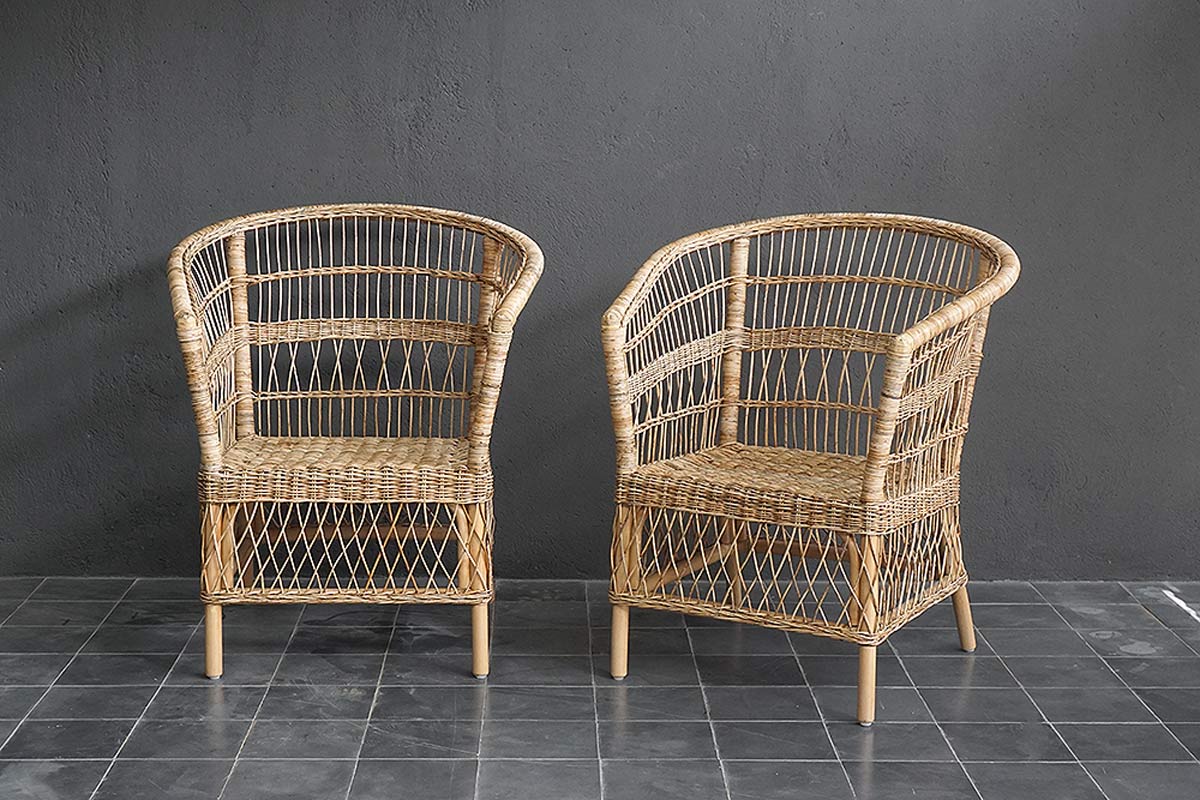 Melayu Rattan Barrel Chair