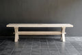 X Frame Reclaimed Teak Bench