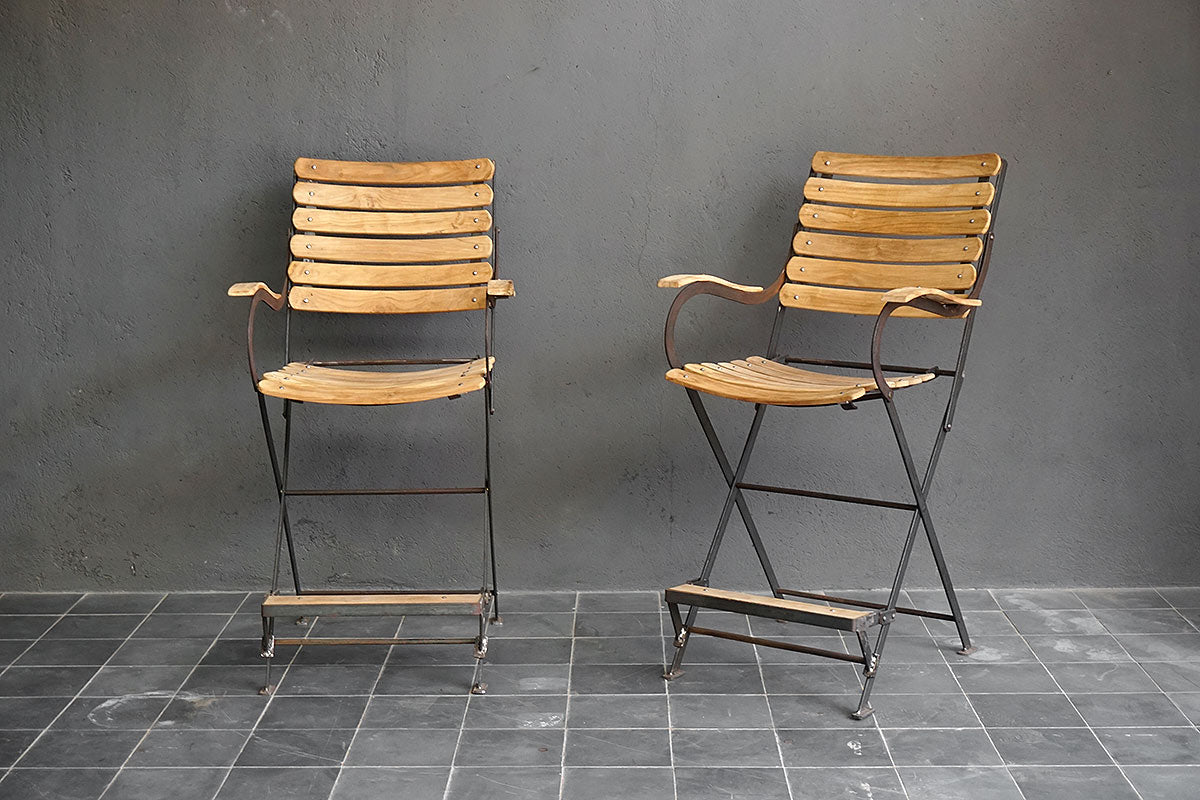 Teak Bistro Arm Chair – Counter Height