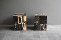Medda Petrified Wood Side Table