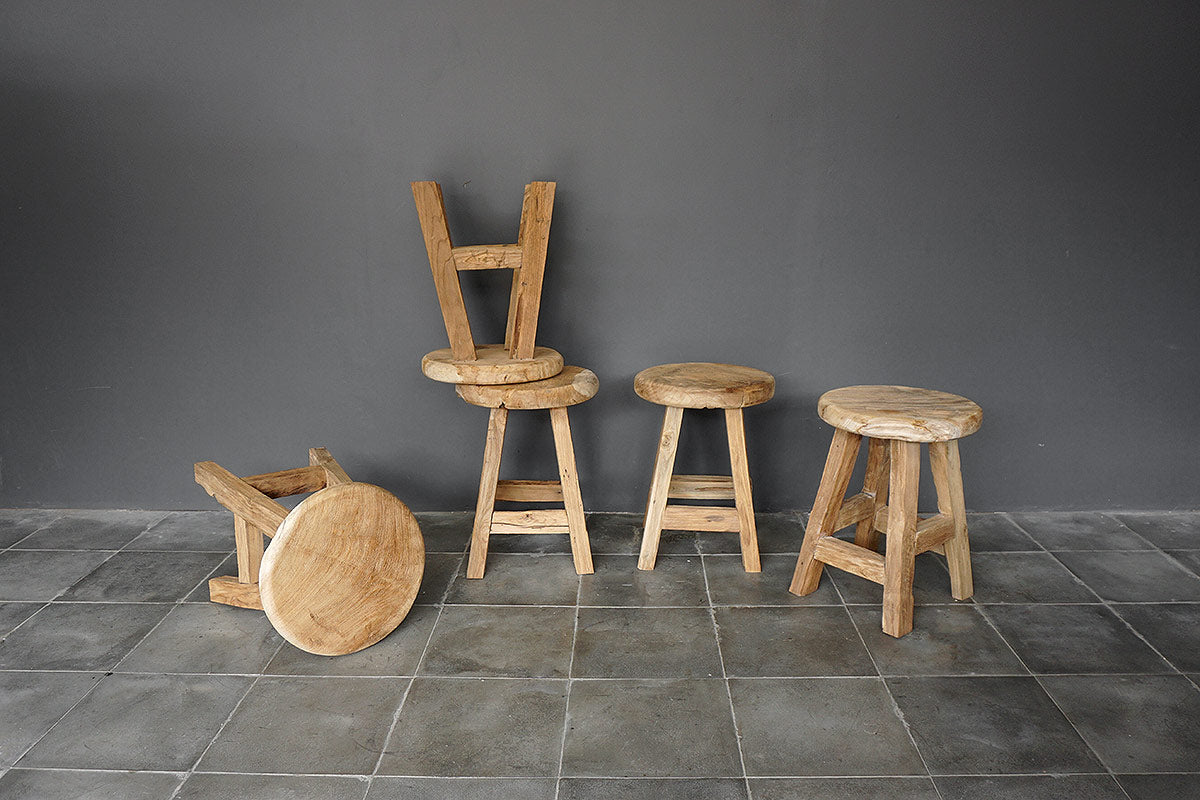 Mayo Reclaimed Teak Stool