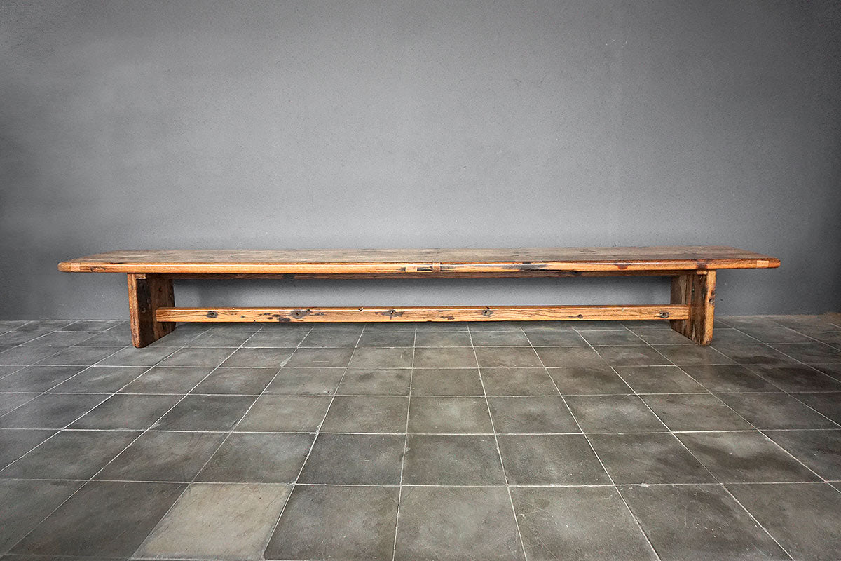 Titan Bench with boat wood material