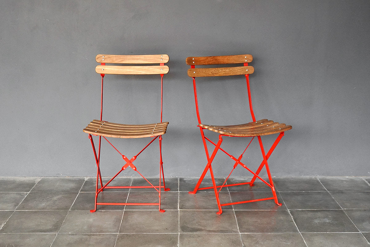 Folding Bistro Chair- Red