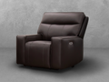 Layton Leather Power Recliner - Brown