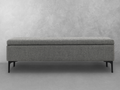 Evella Upholstered Storage Bench - Gray - Queen