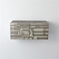 Abstract Block Cabinet-Left-Silver