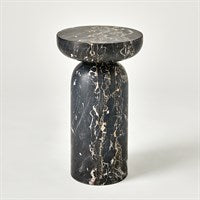 Tumble Accent Table-Golden Portoro Marble