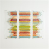 Sticks Fused Glass Wall Art