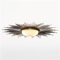 Sunburst Light Fixture-Nickel