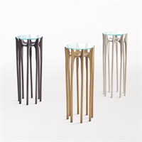 Aquilo Accent Table-Antique Nickel