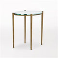 Petite Oval Accent Table-Antique Gold