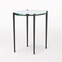 Petite Oval Accent Table-Natural Iron