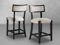 Avery Wood-Back Upholstered Counter Stool (2pk)
