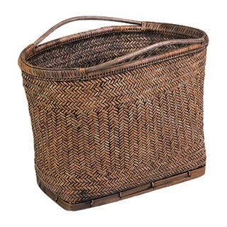 Maples Rattan and Bamboo Antique Basket