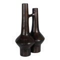 Indigo Road by Egypt Sherrod Beso Carved Wooden Sculpture, 19"H, Black