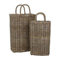 Sabrina Baskets, 2 Piece Set, 24"H & 29"H, Natural