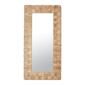 Delmare Large Leaning Abaca Mirror, 79"H