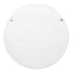 Round Capiz Mirror, 30"W, White