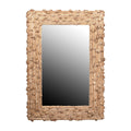 Knotted Natural Fiber Rectangular Mirror, 40.75"H, Natural