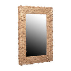 Knotted Natural Fiber Rectangular Mirror, 40.75"H, Natural