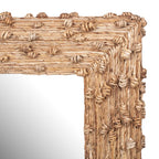 Knotted Natural Fiber Rectangular Mirror, 40.75"H, Natural