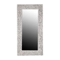Teak Branch Frame Leaning Mirror, 78.75"H, Whitewash