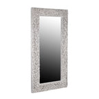 Teak Branch Frame Leaning Mirror, 78.75"H, Whitewash