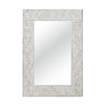 Fulton Rectangular Mirror, 39.75"H, Whitewash