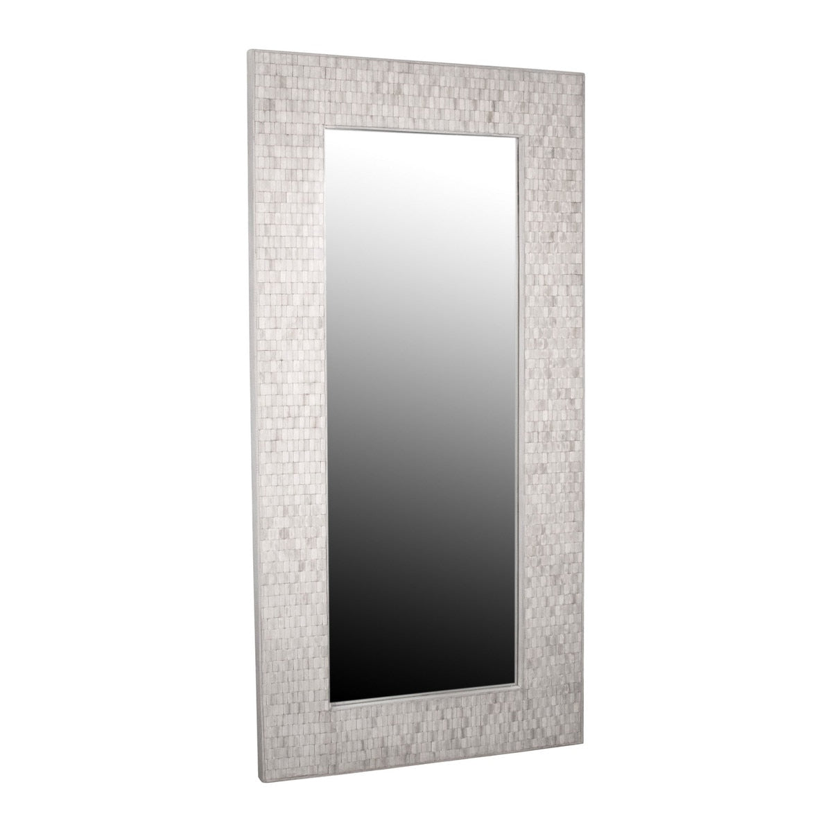 Fulton Leaning Mirror, 78.75"H, Whitewash