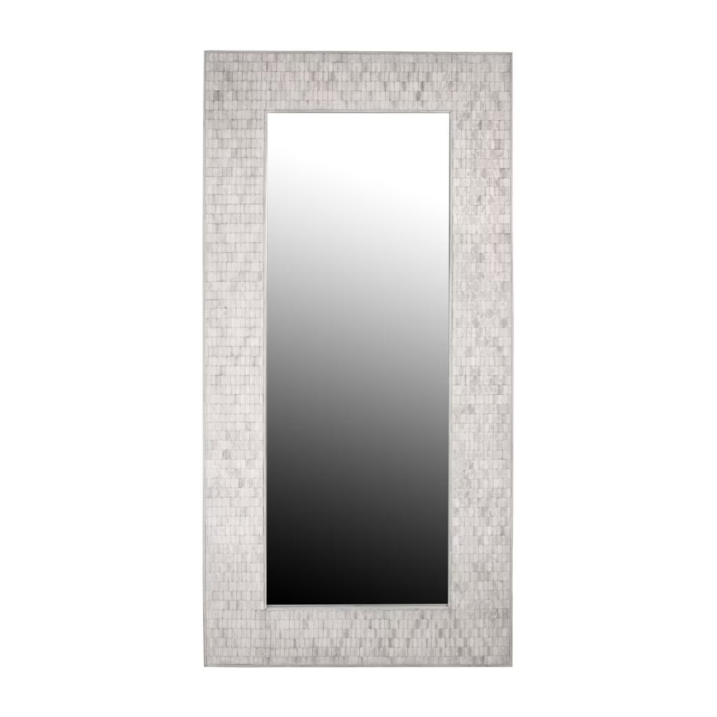 Fulton Leaning Mirror, 78.75"H, Whitewash