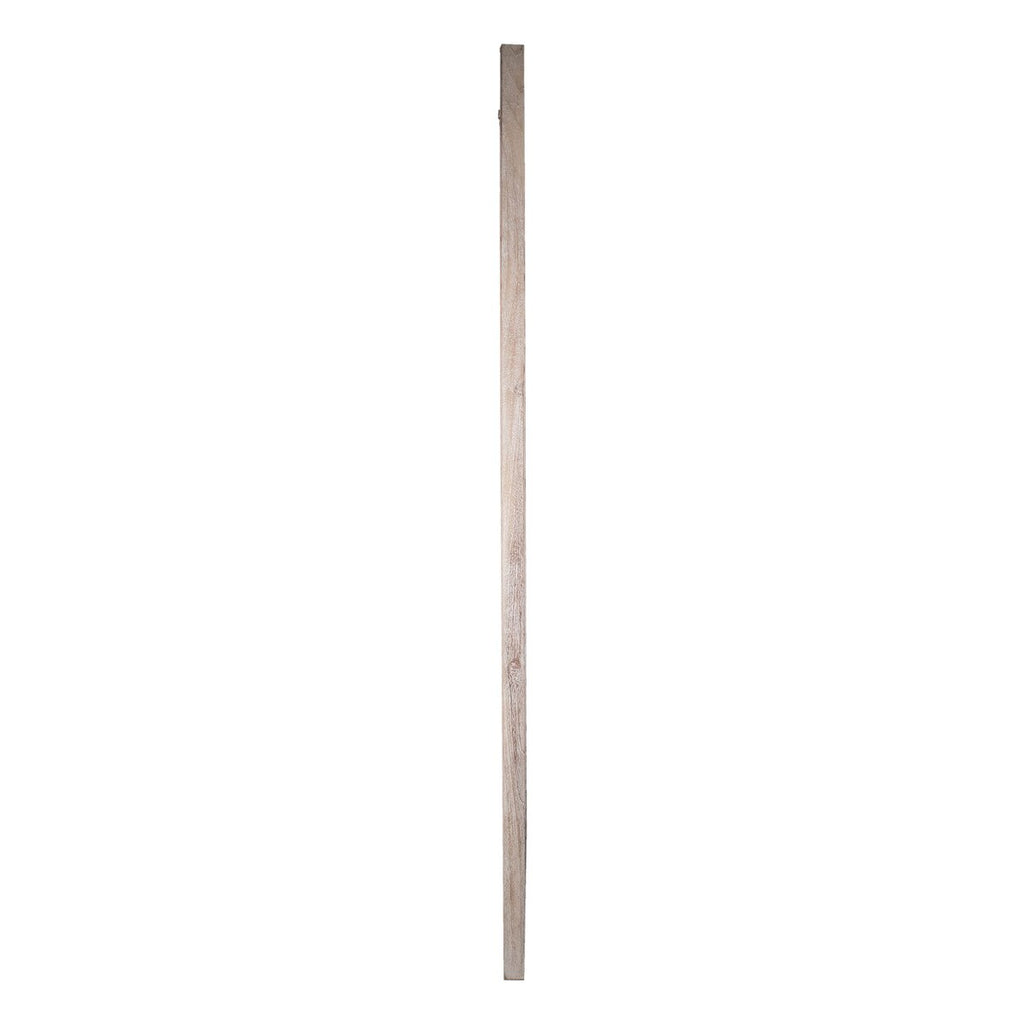Coconut Shell Stone Finish Frame Large Floor Mirror, 78"H, Whitewash
