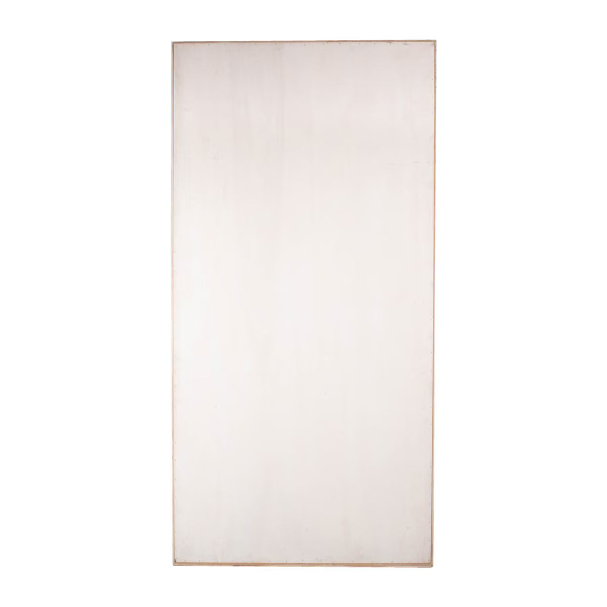Coconut Shell Stone Finish Frame Large Floor Mirror, 78"H, Whitewash