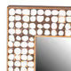 New Hampton Rectangular Coconut Shell Mirror, 39.5"H, White Patina