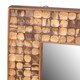 New Hampton Rectangular Coconut Shell Mirror, 39.5"H, Natural Bliss