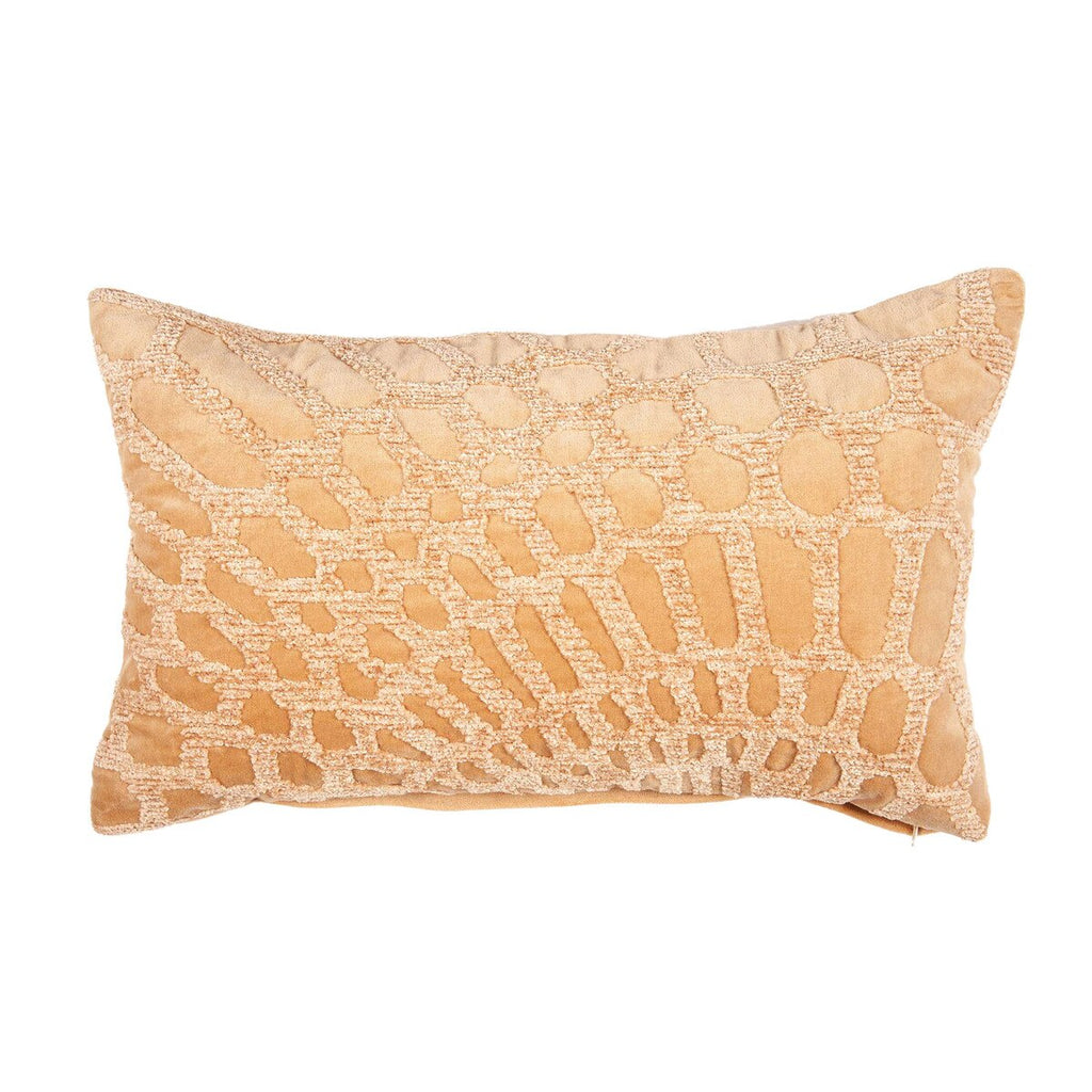 Alden Lumbar Embroidered Pillow, Gold