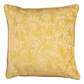 Isadora 20" Square Jacquard Pillow, Yellow