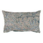 Liliana 21" Lumbar Jacquard Pillow, Blue
