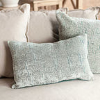 Liliana 21" Lumbar Jacquard Pillow, Blue