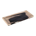 Petrified Wood Tray, Black/Cream