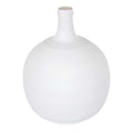 Athea 12.5" Glass Vase, Matte White