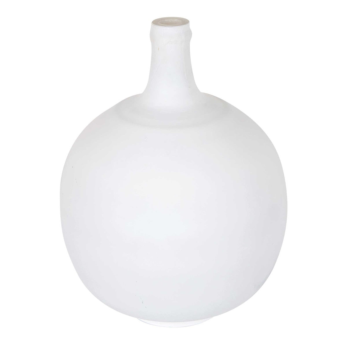 Athea 12.5" Glass Vase, Matte White
