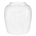 Thea Stoneware Vase, Medium, White